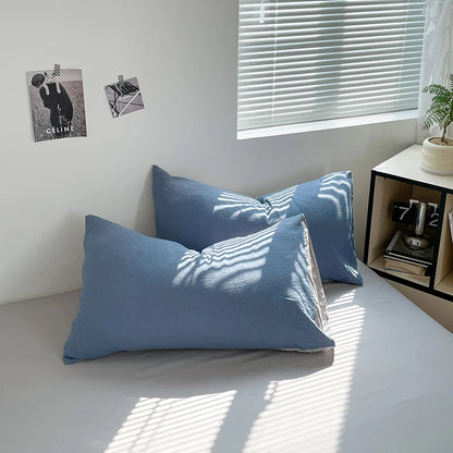 Dekbedovertrekset microfiber 3-delig met rits