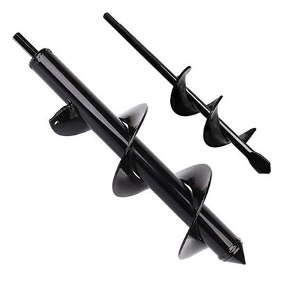 Tuinboor set 9 maten spiraal zwart