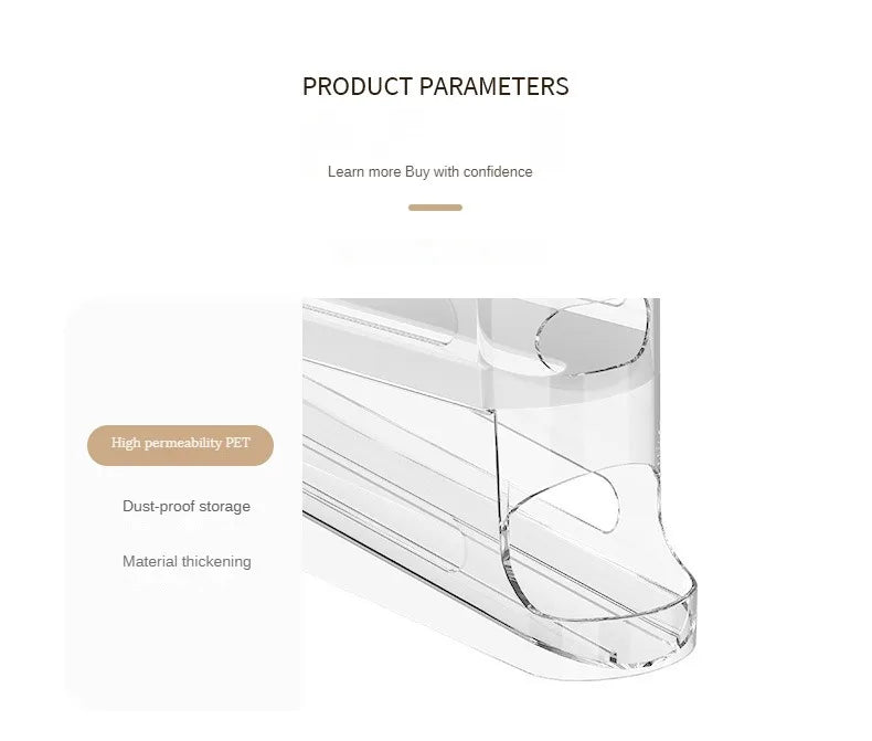 Automatic Double-Layer Egg Dispenser for Refrigerator