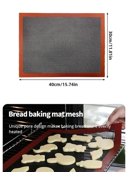 Huismerk Silicone Bak- en Grillmat 30x40 cm - Herbruikbaar voor Oven en Magnetron