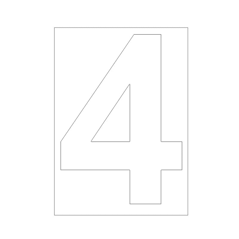 Zelfklevende Vuilnisbak Nummersticker