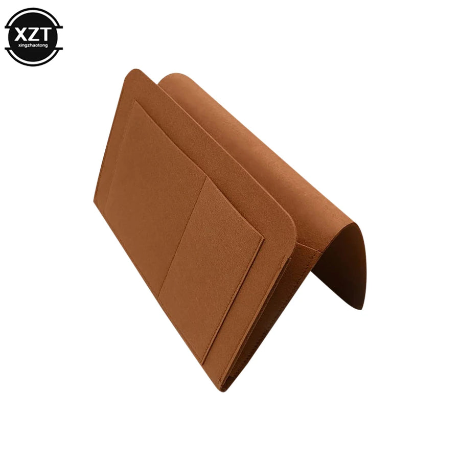 Felt Bedside Organizer for Phone and Magazine