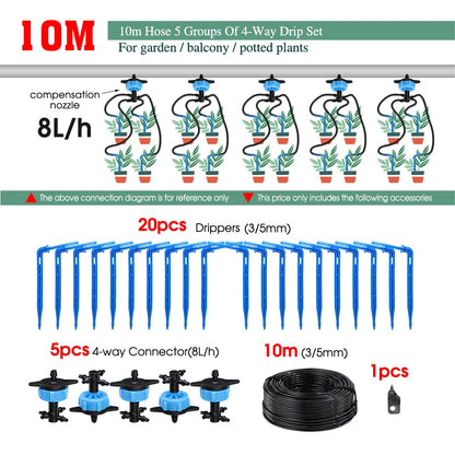 MUCIAKIE 4/2-Wegen Druppel Irrigatiesysteem