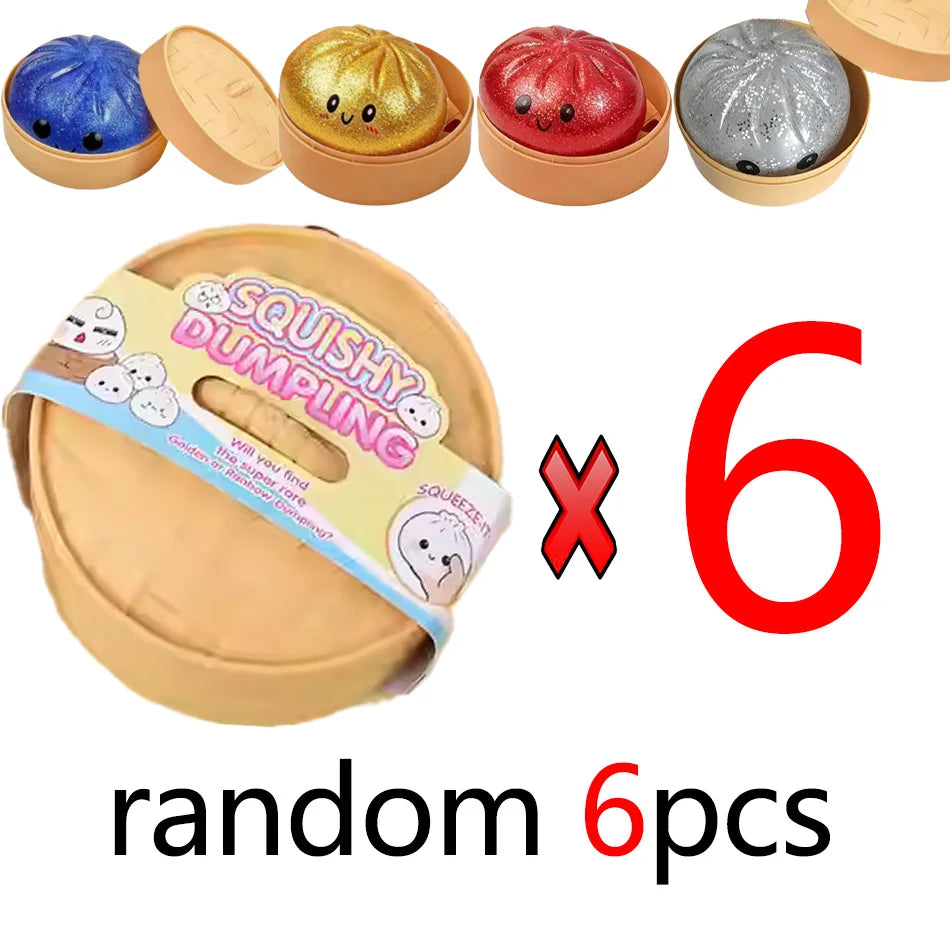 Knijpspeeltje squishy dumpling stressvermindering
