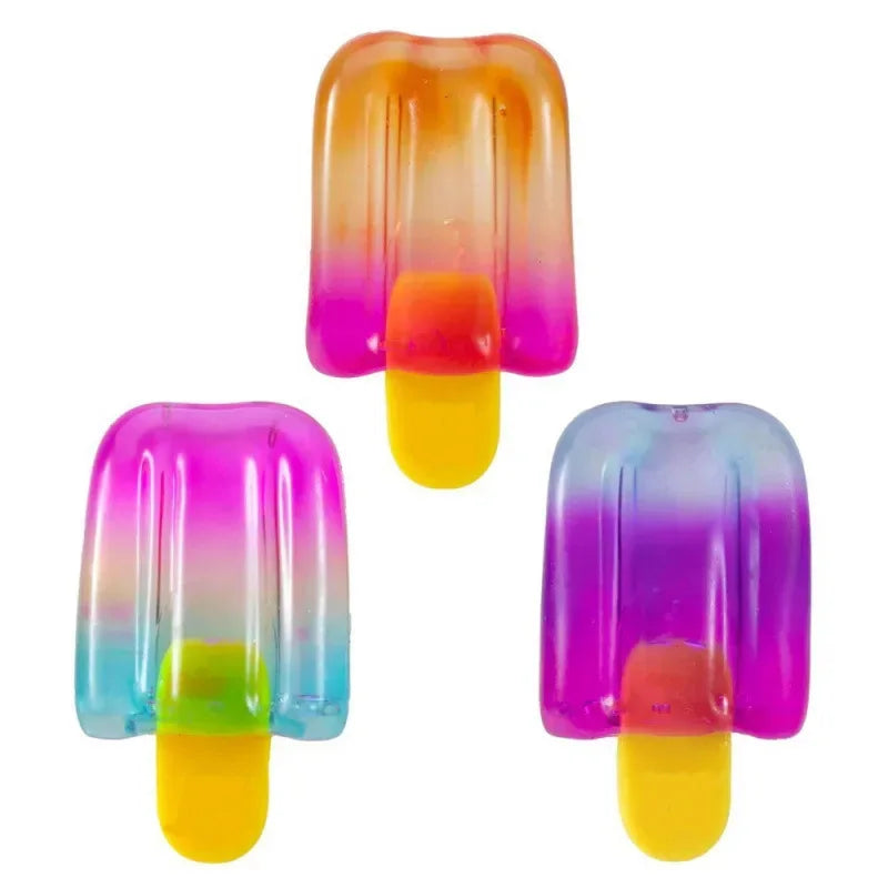 Squishy fidget speeltje ijshoorntje 10.5x6x2.3 cm