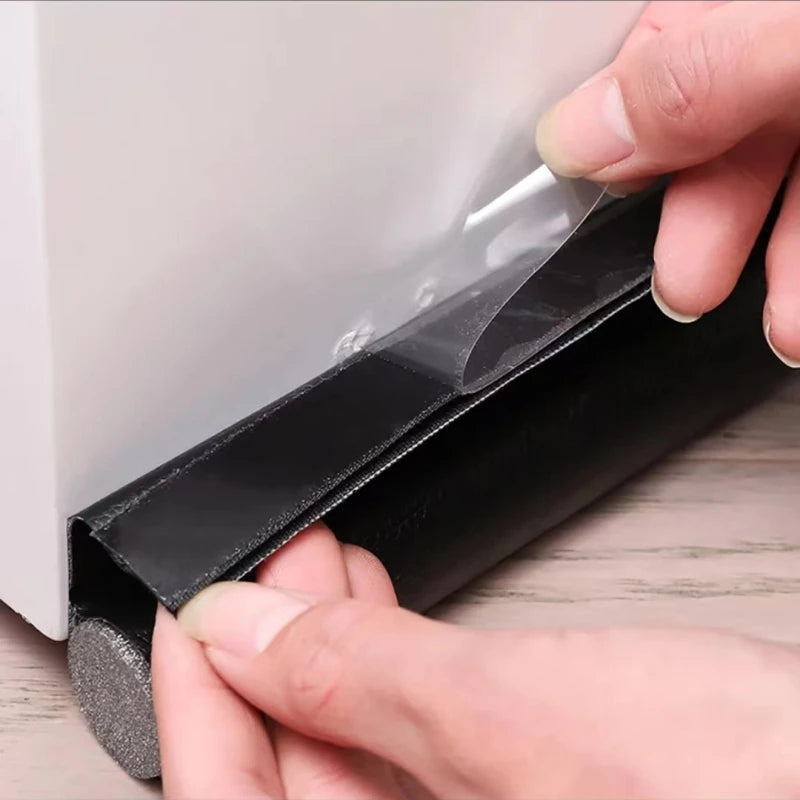 Tochtstrip deur 96 cm foam leer