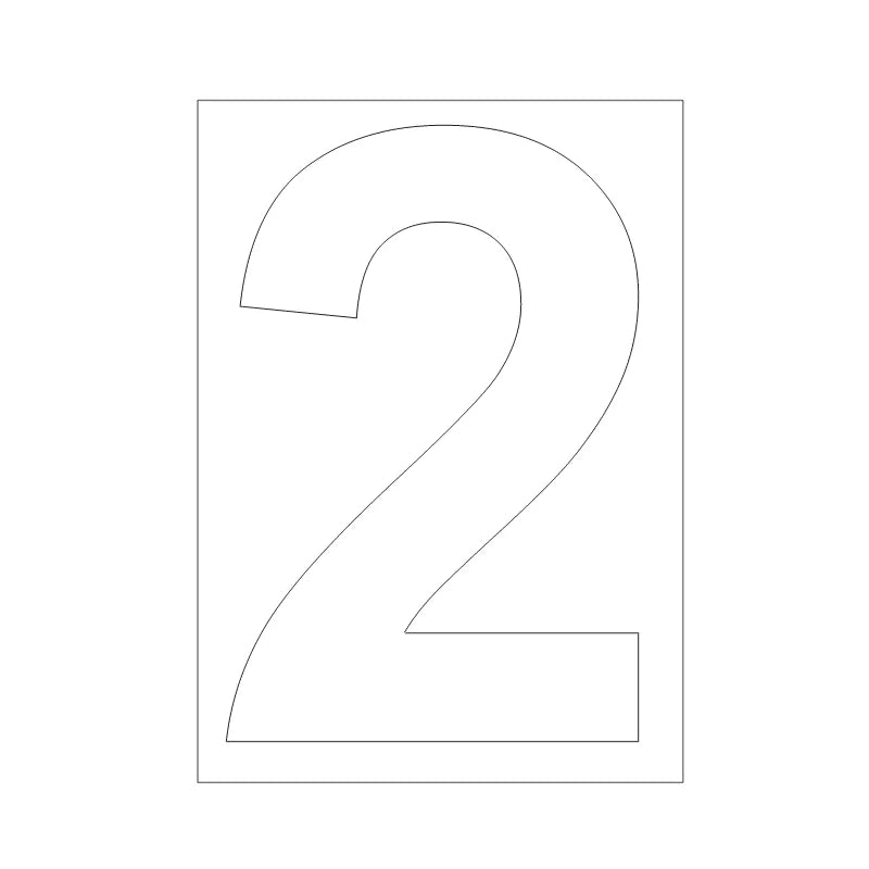 Zelfklevende Vuilnisbak Nummersticker