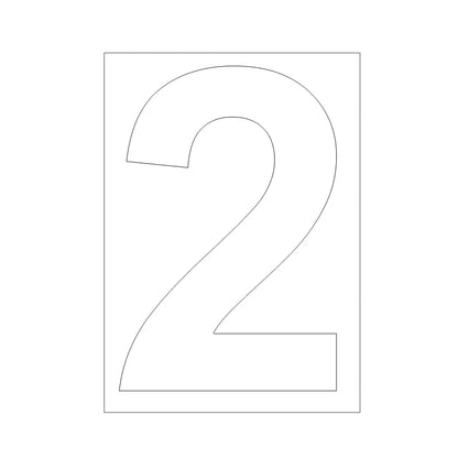 Zelfklevende Vuilnisbak Nummersticker