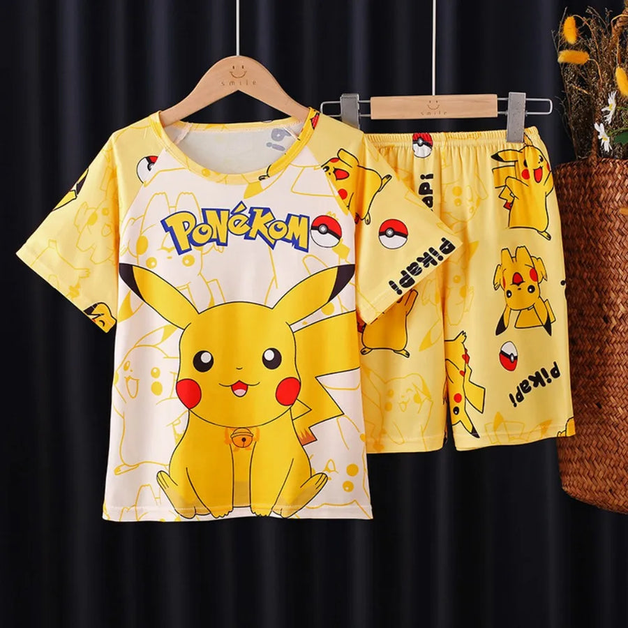 Kinder pyjama set korte mouw Pikachu polyester