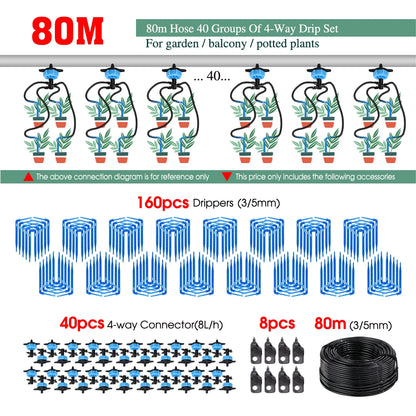 MUCIAKIE 4/2-Wegen Druppel Irrigatiesysteem