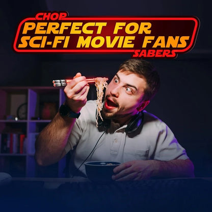 Lightsaber Eetstokjes Lichtgevende Set Met LED Verlichting Voor Sushi Avonden Fans Van Star Wars Huismerken.nl