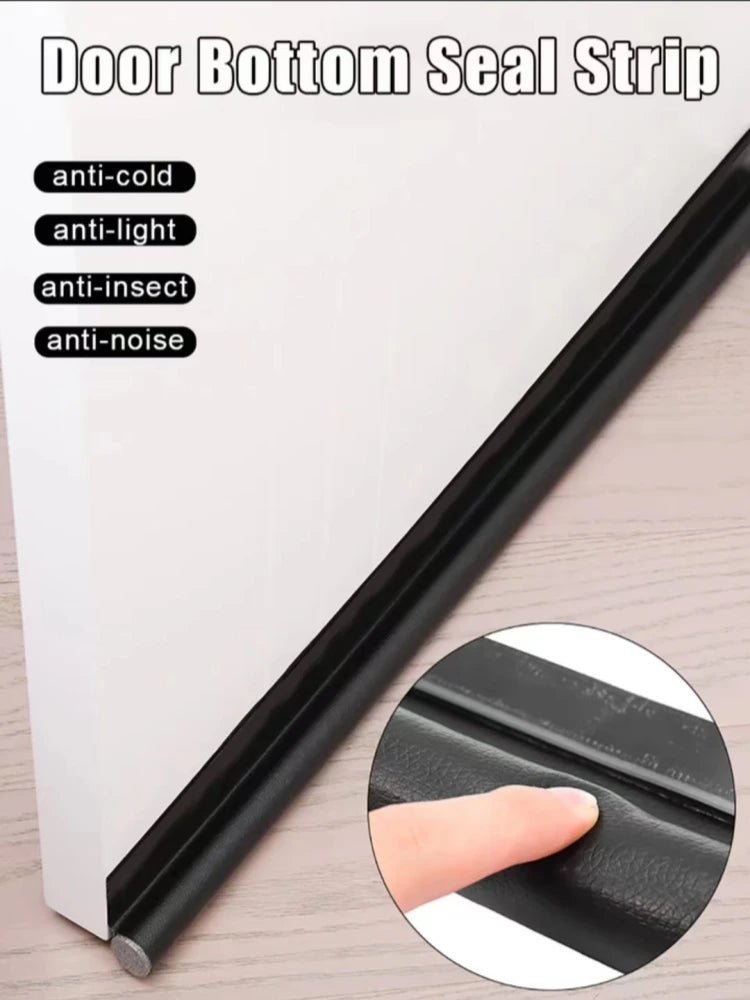 Tochtstrip deur 96 cm foam leer
