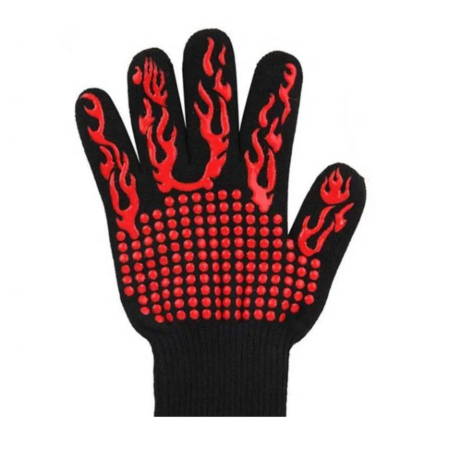 Universal Heat-Resistant Oven Mitt (1 Piece) with Non-slip for Barbecue & Kitchen