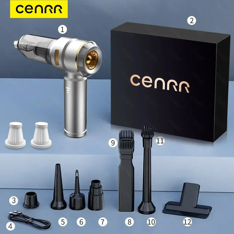 Compact Cordless Handheld Vacuum Cleaner for Car and Home