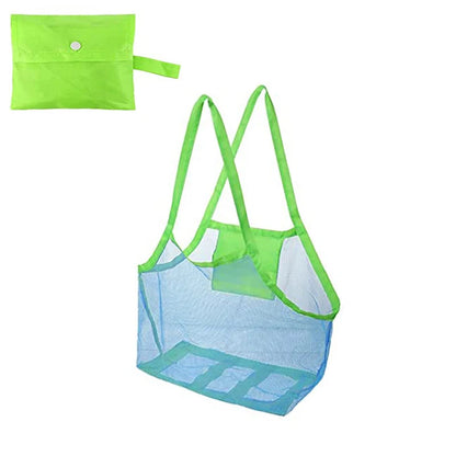 Grote Opvouwbare Mesh Tas voor Strand, Zwembad en Speelgoed