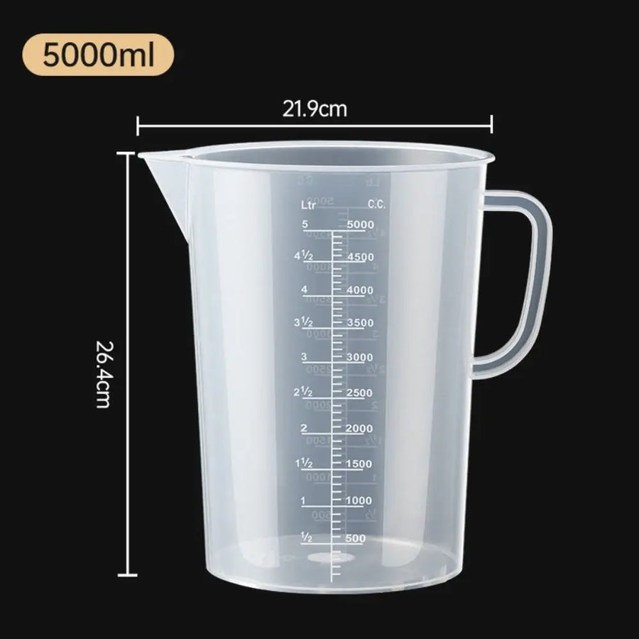 Maatbeker kunststof transparant 1L