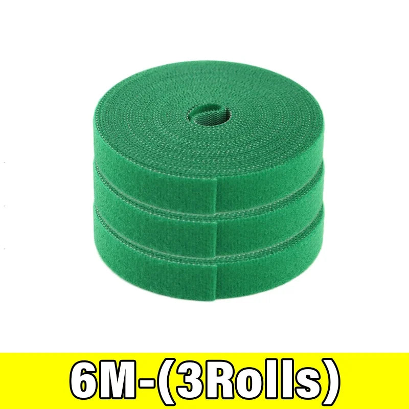 Verstelbaar Zelfklevend Groen Nylon Plantenbandje 2M