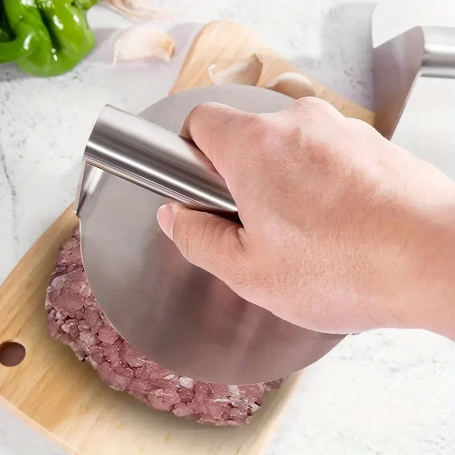 Stainless Steel Smash Burger Press for Consistent Burgers