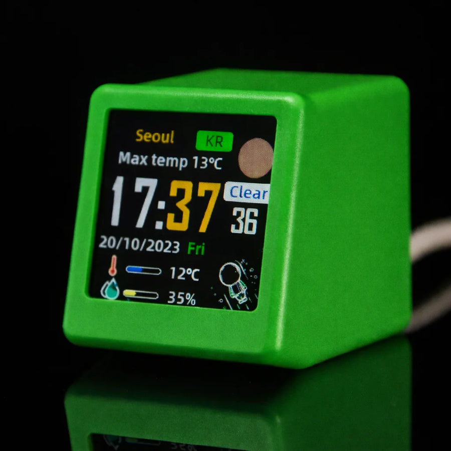 Bureauklok digitaal 45x35x40 mm met achtergrondverlichting