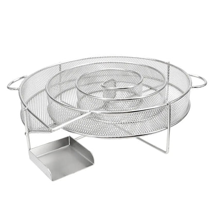 Ronde Grillplaat voor Houtskoolbarbecue - Roestvrij Staal