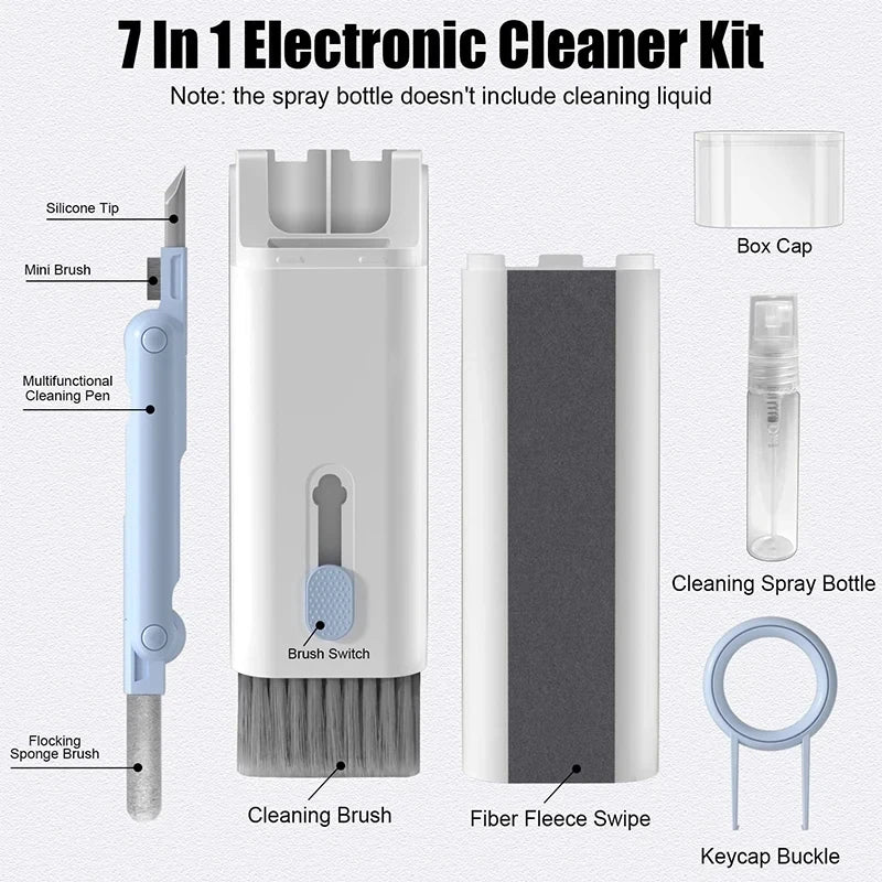 Schoonmaakset toetsenbord randapparatuur 7-in-1