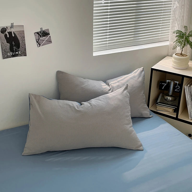 Dekbedovertrekset microfiber 3-delig met rits