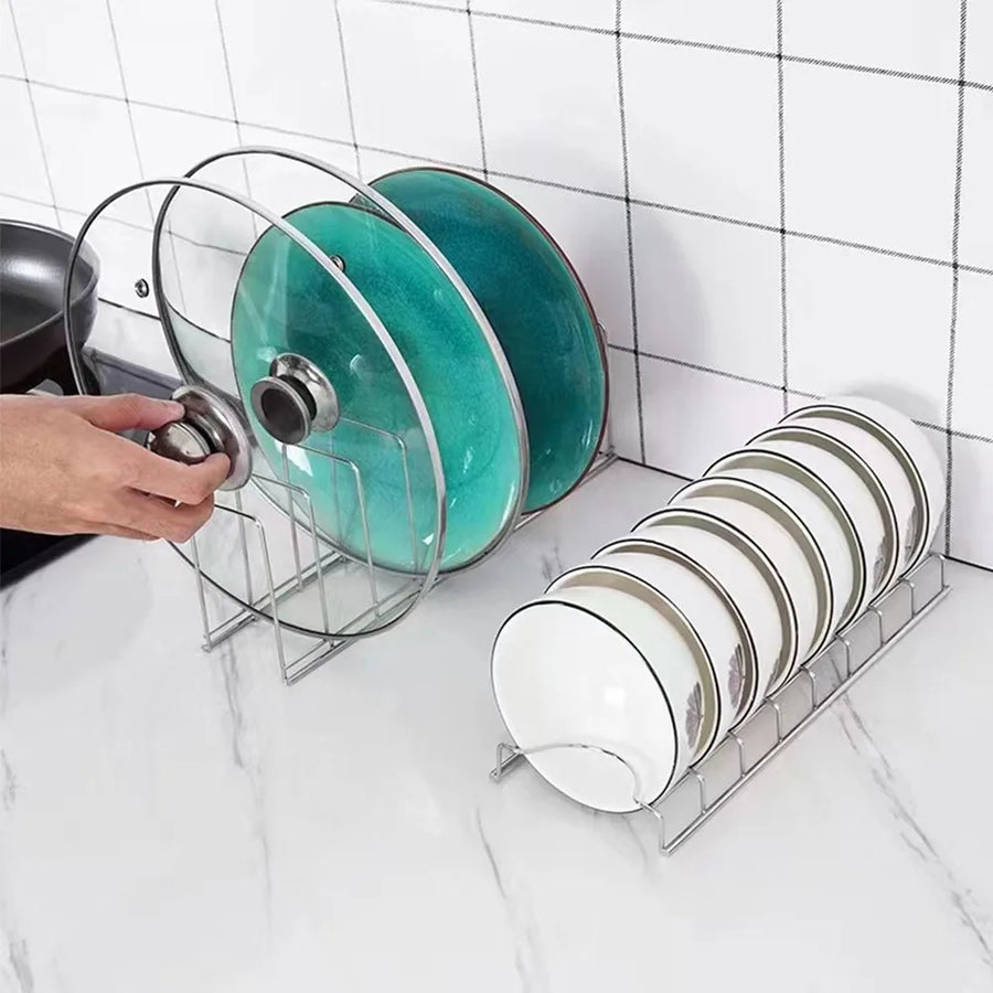 Stainless Steel Dish Rack Plates and Bowls