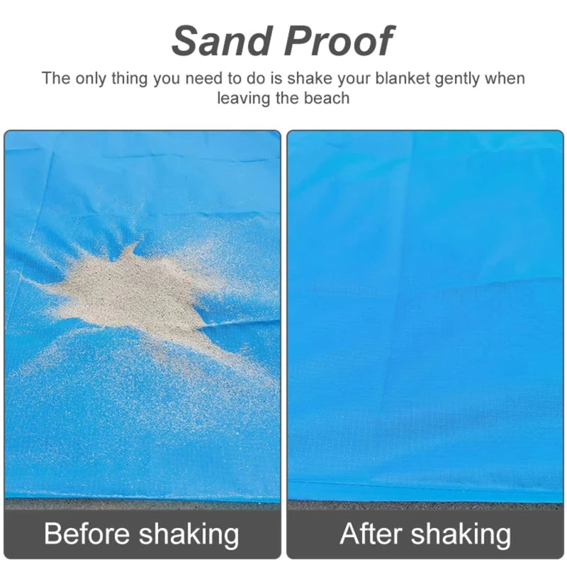 Strandmat extra groot waterdicht zandvrij