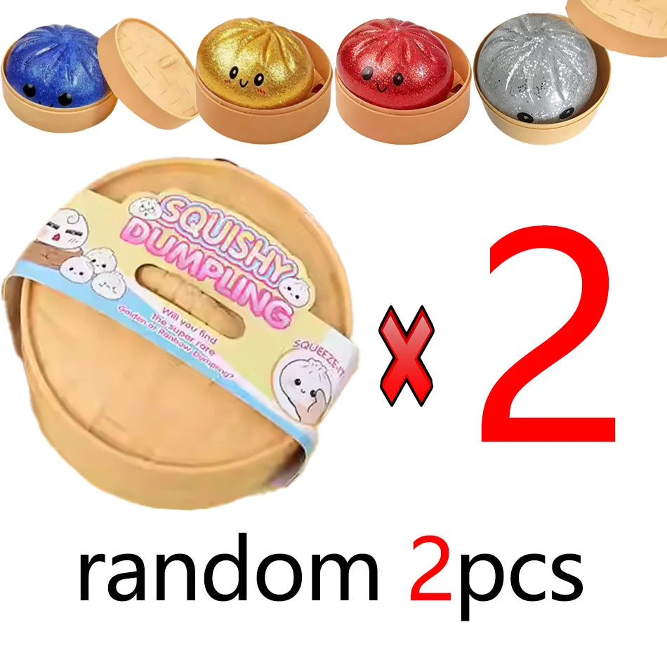 Knijpspeeltje squishy dumpling stressvermindering