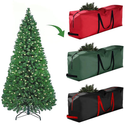 Opbergtas kerstboom decoratie rood 210D Oxford