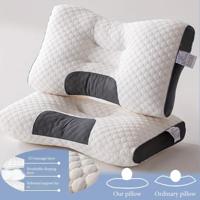 Nekkussen rond memory foam katoen 48x74 cm