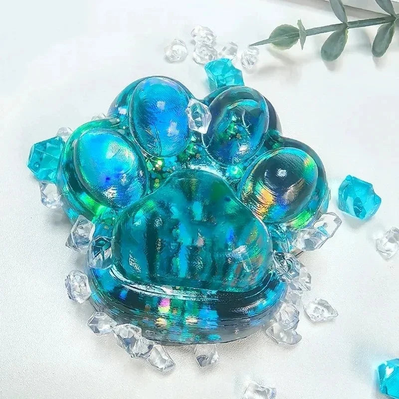 Squishy kattenpoot fidget toy