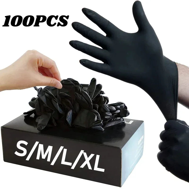 Nitril wegwerphandschoenen paars latexvrij