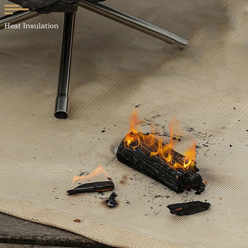 Hittebestendige glasvezel mat voor kampvuur en barbecue