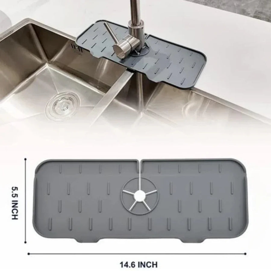 Kraanmat silicone 37x14 cm
