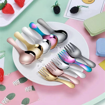 Draagbare RVS Bestekset met Lepel en Vork