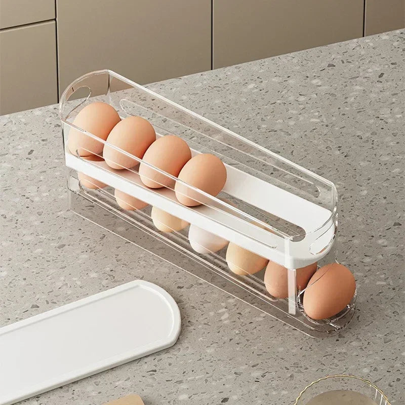 Automatic Double-Layer Egg Dispenser for Refrigerator