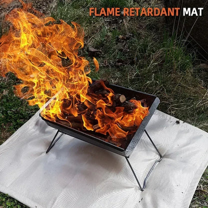 Hittebestendige glasvezel mat voor kampvuur en barbecue