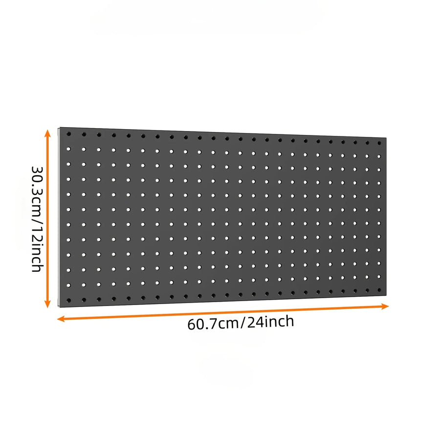 Metalen pegboard wand organizer 12x24 inch