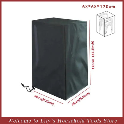 Tuinstoelhoes gestapeld 120x120x74 cm waterdicht