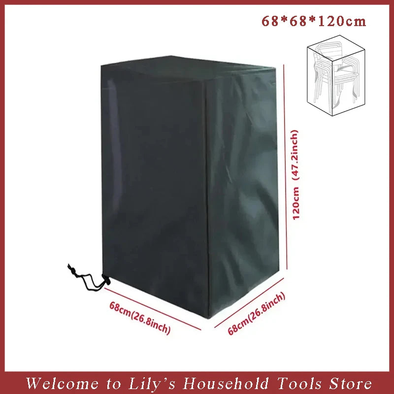 Waterproof Cover for Stacked Garden Chairs