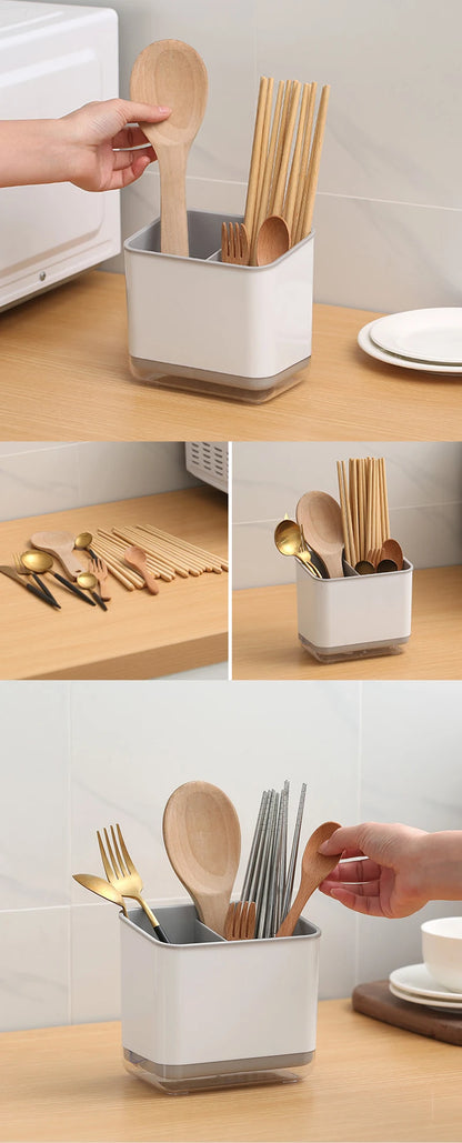 Bestek organizer met afdruiprek - Dubbellaags en afneembaar