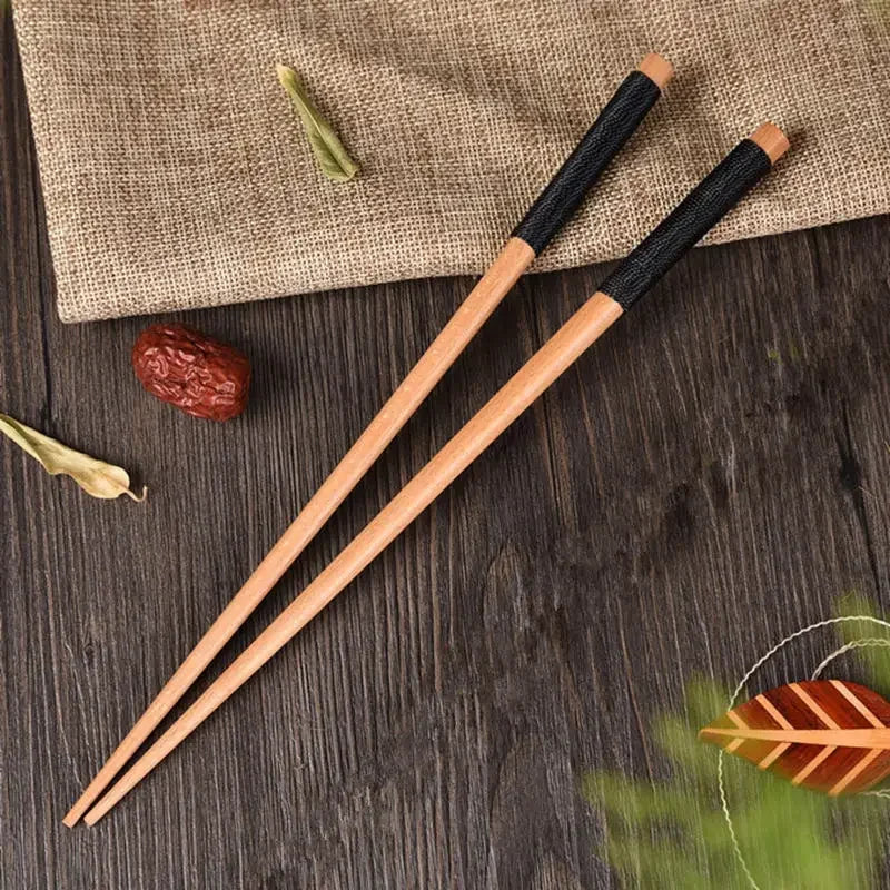 Sushi stokjes kastanjehout 22,5 cm
