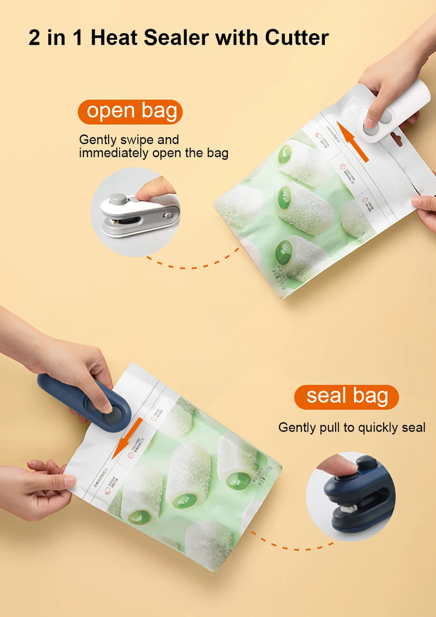 Mini hitte sealer zakken