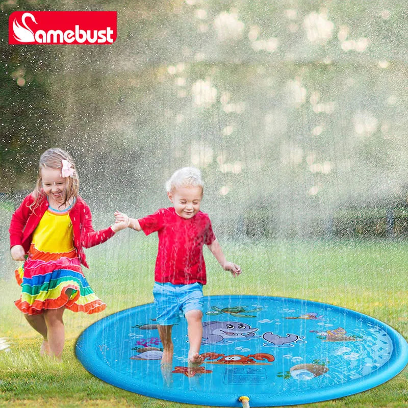 Inflatable Sprinkler Play Mat for Outdoor Water Fun