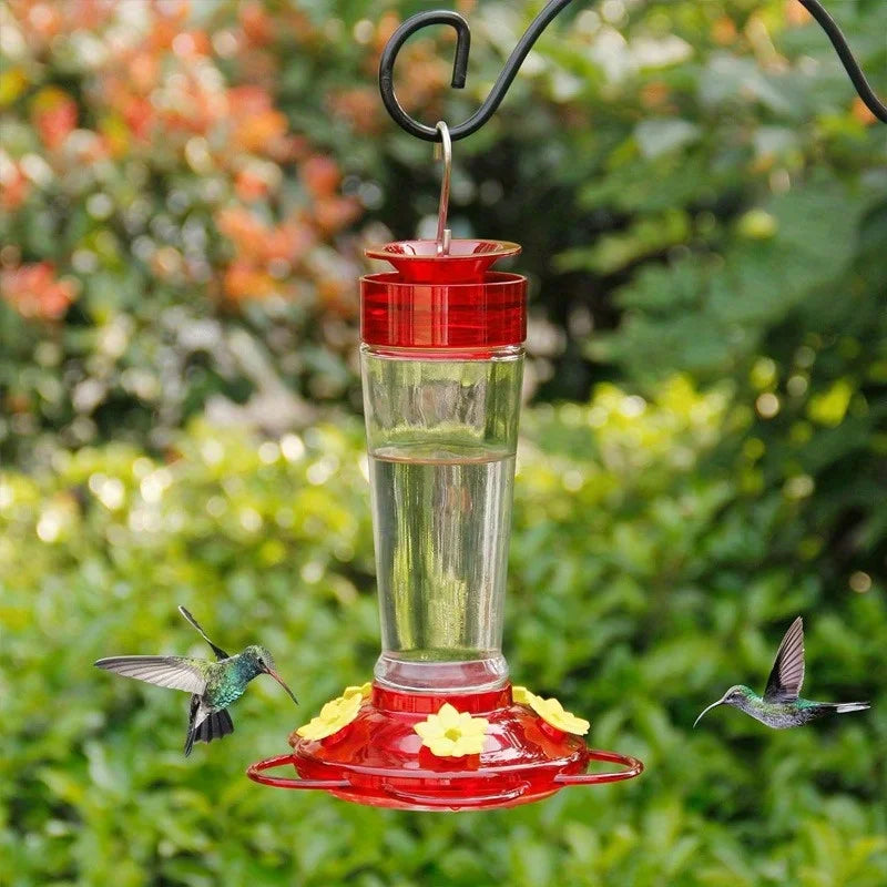 Vogelvoerbak hangend 5 poorten 400ml plastic