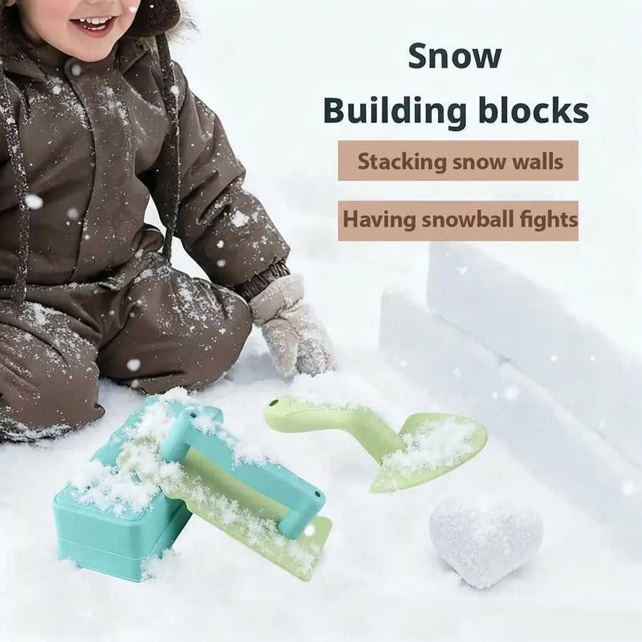 Zand en sneeuwspeelgoed set met schep en vormen