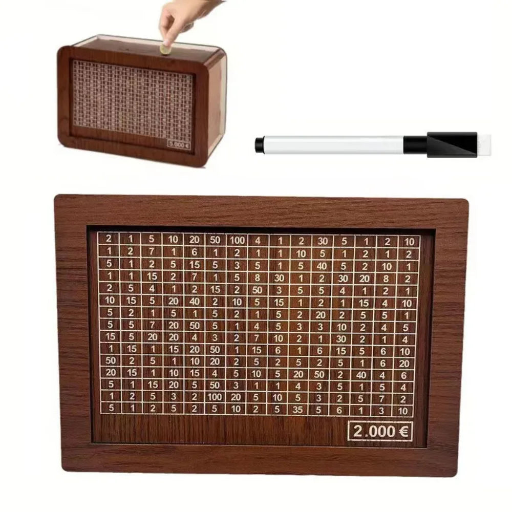 Houten spaarpot kinderen