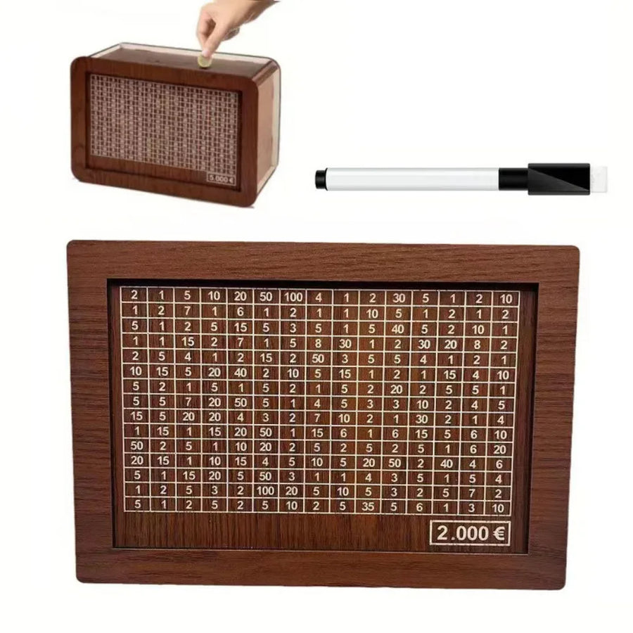 Houten spaarpot kinderen
