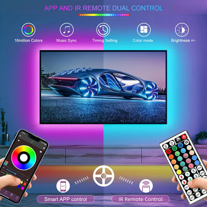 RGB LED strip 5 meter app bediening flexibel